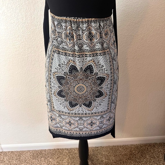 Intermission: NWOT Sleeveless Black & Brown Motif Dress. Small - Picture 6 of 9